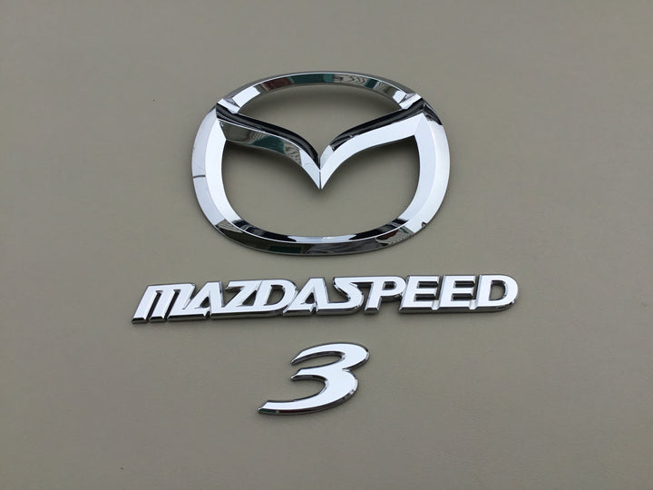 2008-2009 Mazda 3 MazdaSpeed Hatchback Trunk Emblem Set