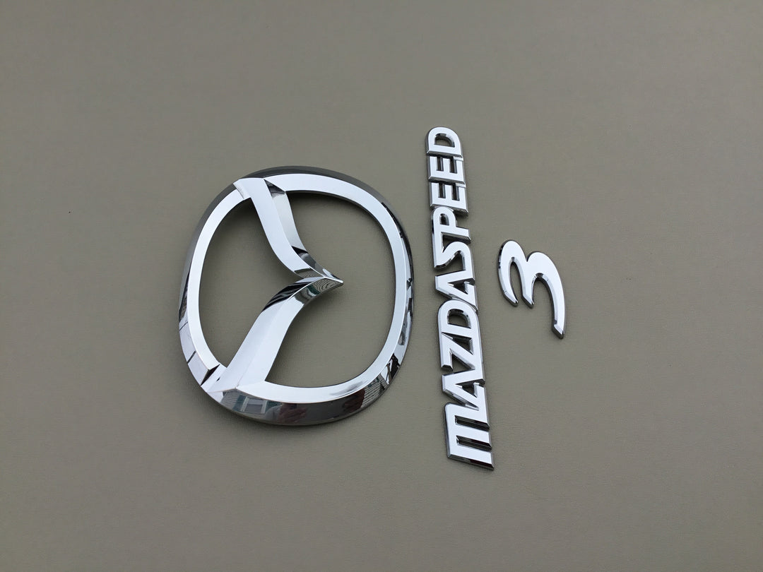 2008-2009 Mazda 3 MazdaSpeed Hatchback Trunk Emblem Set