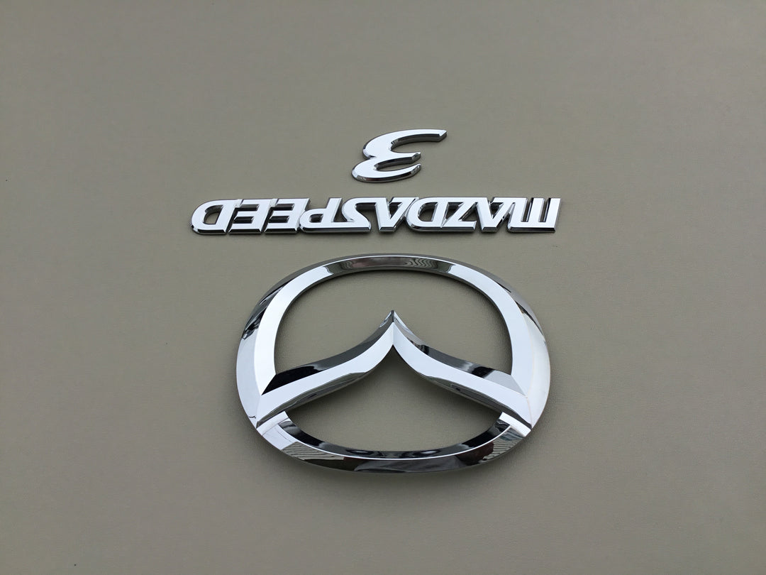 2008-2009 Mazda 3 MazdaSpeed Hatchback Trunk Emblem Set