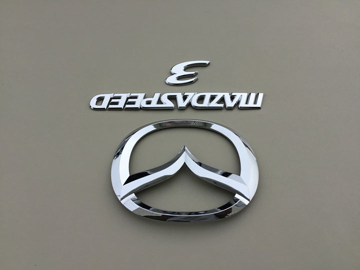 2008-2009 Mazda 3 MazdaSpeed Hatchback Trunk Emblem Set