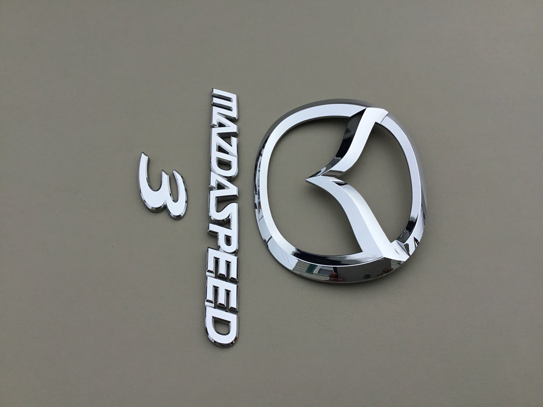 2008-2009 Mazda 3 MazdaSpeed Hatchback Trunk Emblem Set