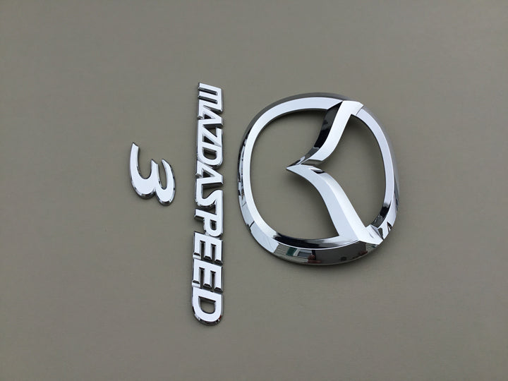 2008-2009 Mazda 3 MazdaSpeed Hatchback Trunk Emblem Set