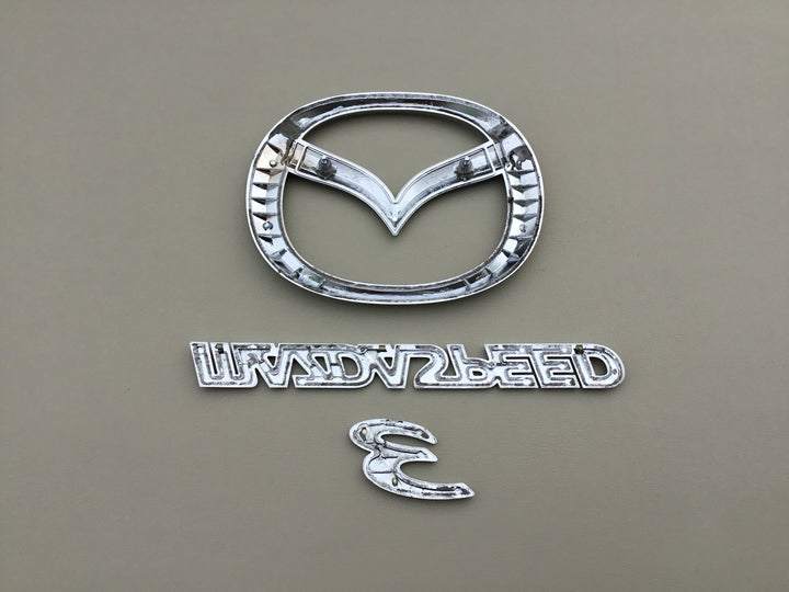 2008-2009 Mazda 3 MazdaSpeed Hatchback Trunk Emblem Set