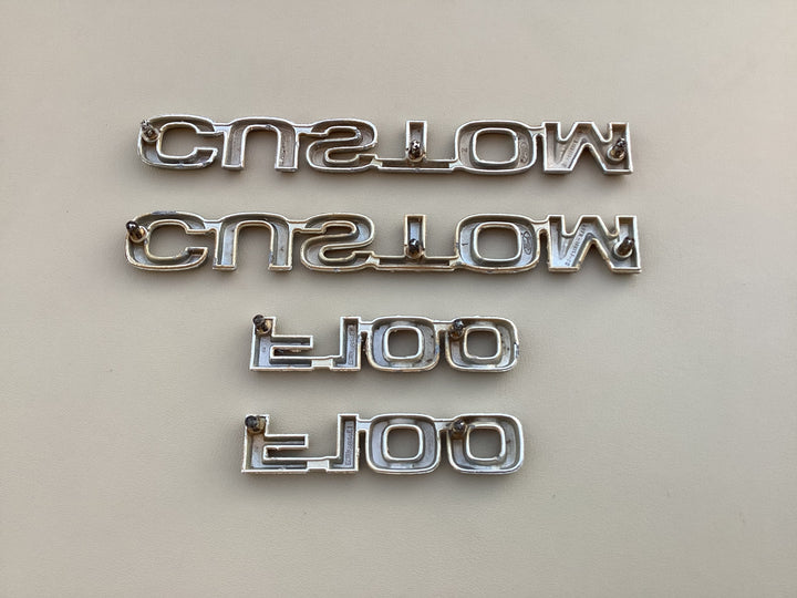 1980-1983 Ford Custom F-100 Fender Emblem Set