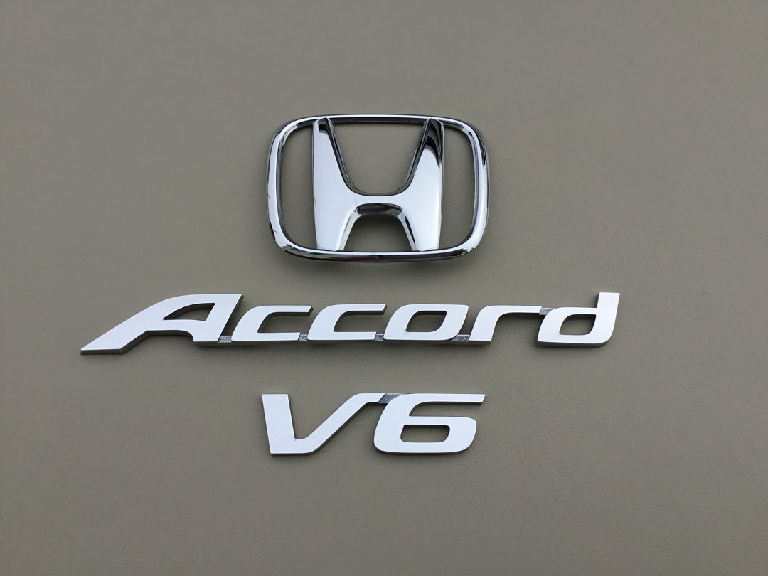 2008-2012 Honda Accord V6 Sedan Trunk Emblem Set