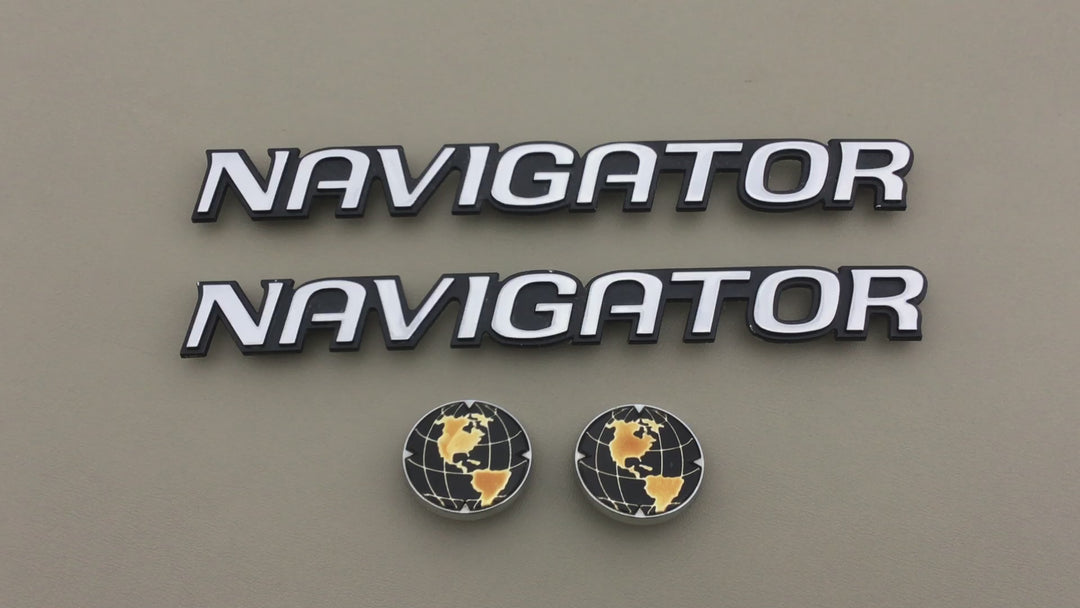 1998-2002 Lincoln Navigator Globe Door Emblem Set