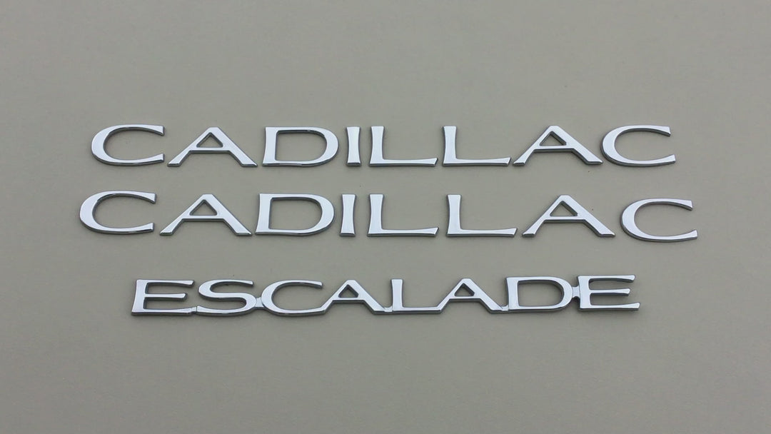 1999-2000 Cadillac Escalade Door & Tailgate Emblem Set