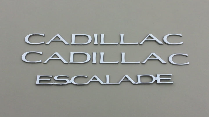 1999-2000 Cadillac Escalade Door & Tailgate Emblem Set