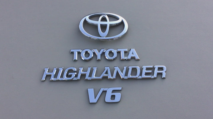 2001-2007 Toyota Highlander V6 Tailgate Emblem Set