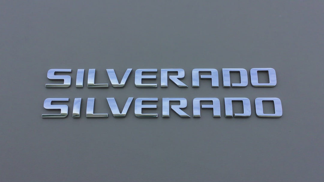 2007-2019 Chevrolet Silverado Door Letter Emblem Set