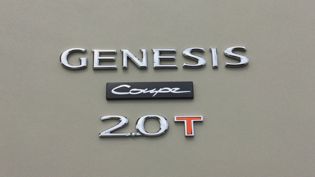 2009-2016 Hyundai Genesis Coupe 2.0T Trunk Emblem Set