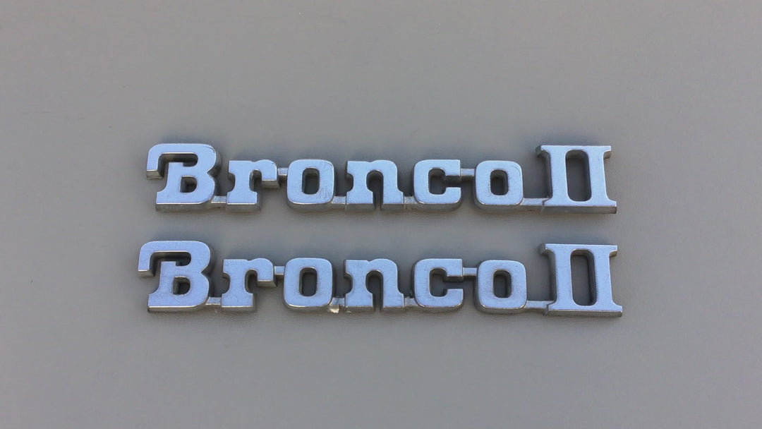 1984-1990 Ford Bronco II Fender Emblem Set