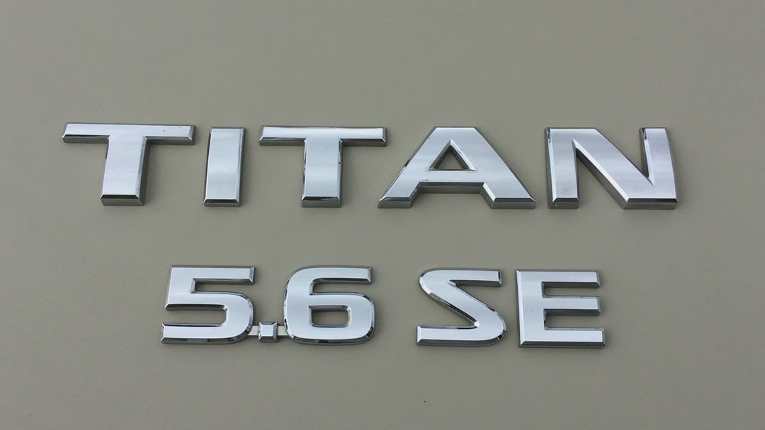 2004-2012 Nissan Titan 5.6 SE Tailgate Emblem Set