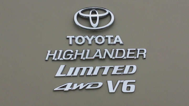 2001-2007 Toyota Highlander AWD V6 Limited Tailgate Emblem Set