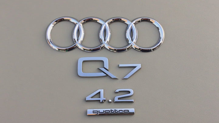 2007-2009 Audi Q7 4.2 Quattro Tailgate Emblem Set