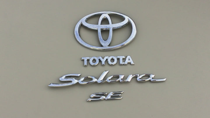 2004-2006 Toyota Solara SE Trunk Emblem Set