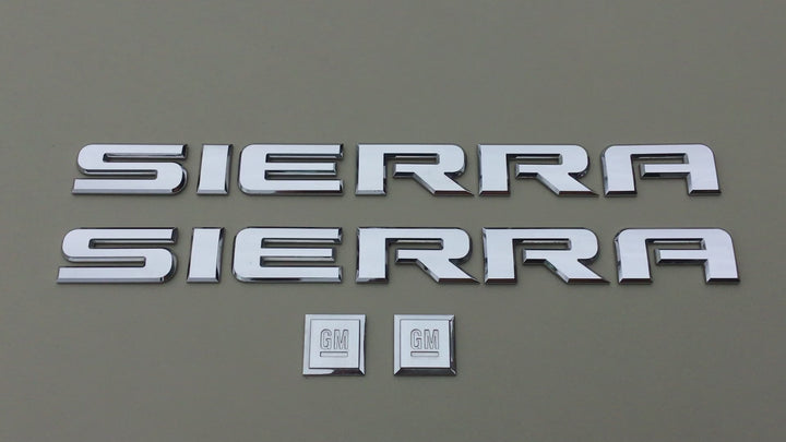 2007-2018 GMC Sierra GM Door Emblem Letters Set