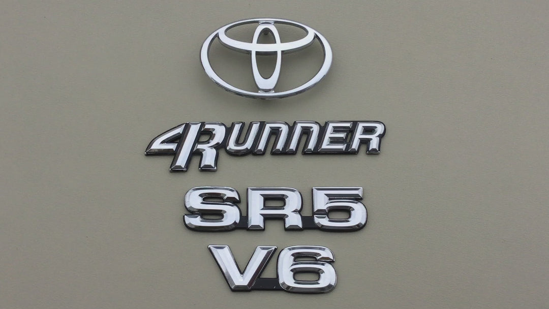 1990-1995 Toyota 4Runner SR5 V6 Tailgate Emblem Set