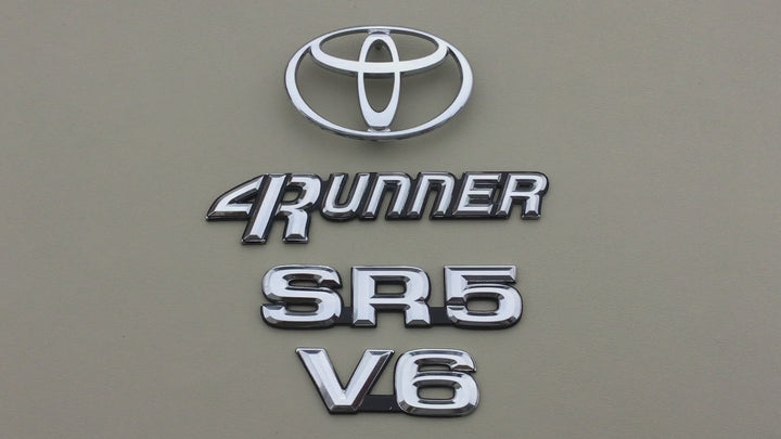 1990-1995 Toyota 4Runner SR5 V6 Tailgate Emblem Set