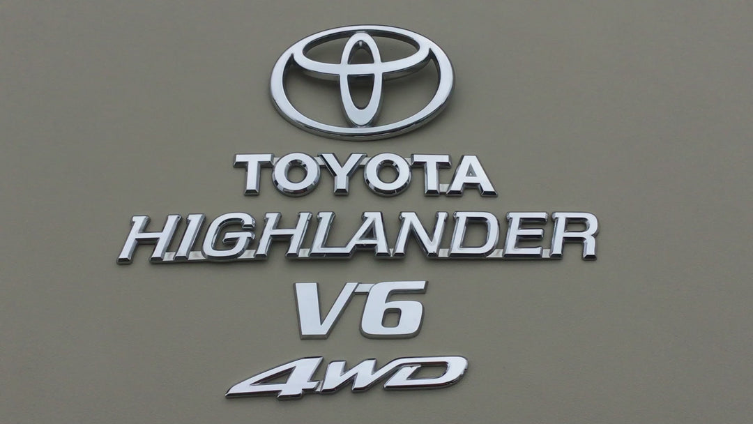 2001-2007 Toyota Highlander V6 4WD Tailgate Emblem Set