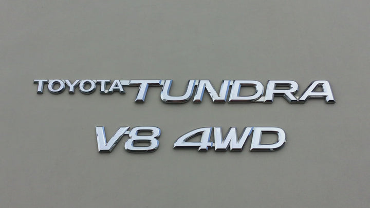 2000-2006 Toyota Tundra V8 4WD Tailgate Emblem Set