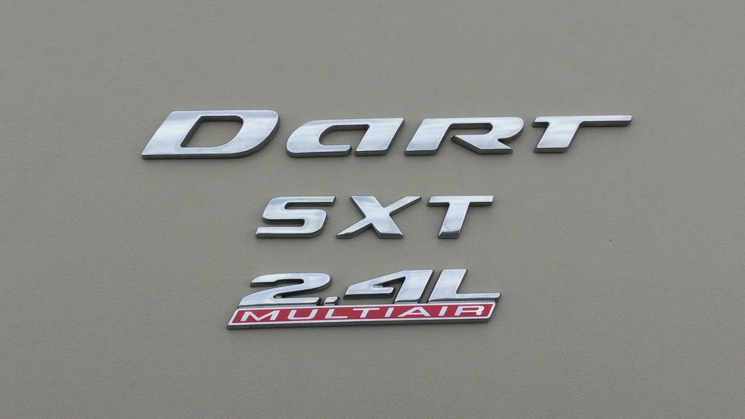 2014-2016 Dodge Dart SXT 2.4L MultiAir Trunk Emblem Set