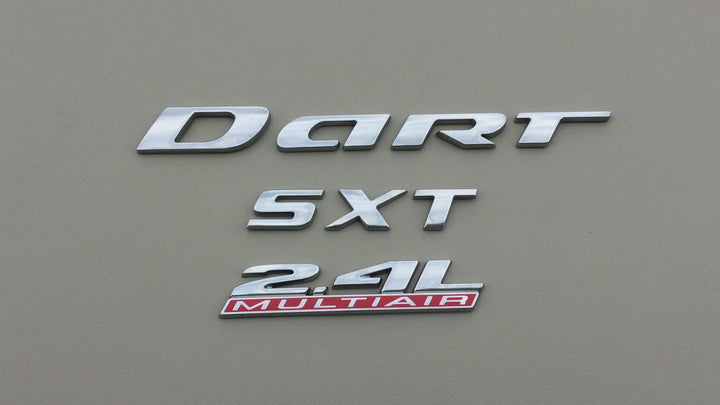 2014-2016 Dodge Dart SXT 2.4L MultiAir Trunk Emblem Set