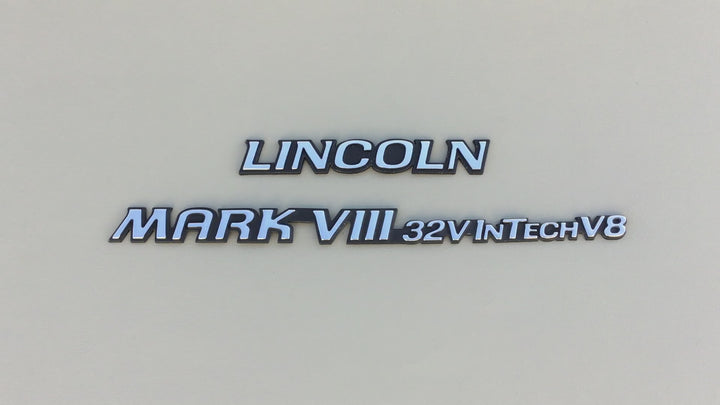 1996 Lincoln Mark VIII 32V InTech V8 Trunk Emblem Set