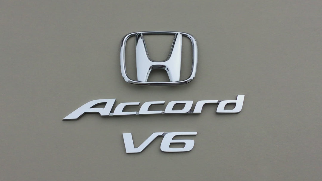 2008-2012 Honda Accord V6 Sedan Trunk Emblem Set