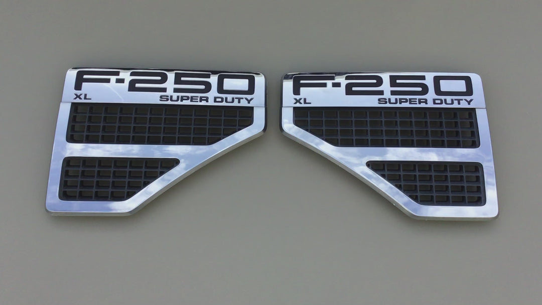 2008-2010 Ford F-250 XL Super Duty Fender Emblem Set