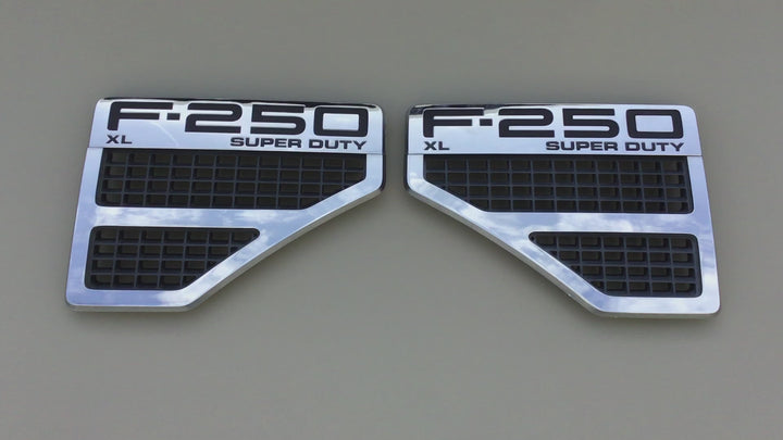 2008-2010 Ford F-250 XL Super Duty Fender Emblem Set