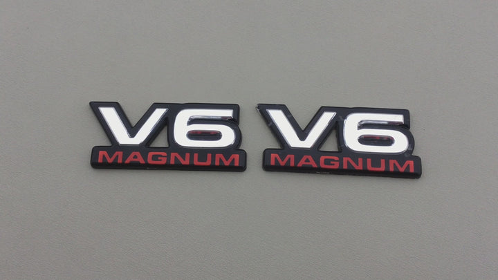 1994-2001 Dodge Ram V6 Magnum Side Door Emblem Set