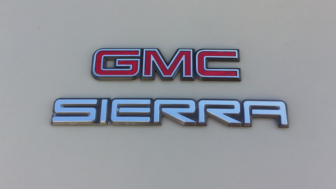 1996-1999 GMC Sierra 1500 2500 Tailgate Emblem Set