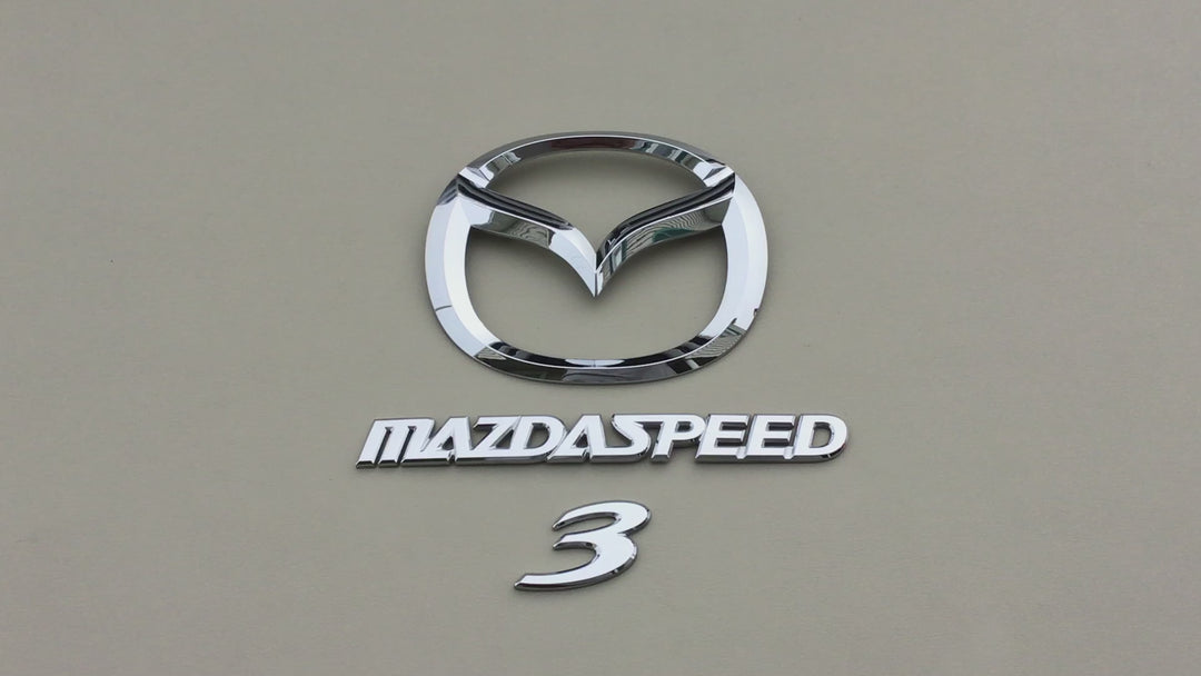 2008-2009 Mazda 3 MazdaSpeed Hatchback Trunk Emblem Set