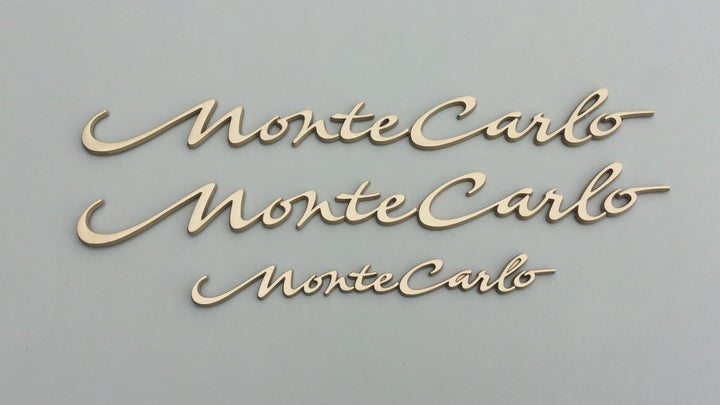 2000-2005 Chevrolet Monte Carlo Side & Trunk Emblem Set