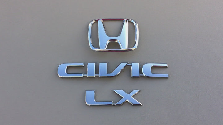 2001-2005 Honda Civic LX Trunk Emblem Set