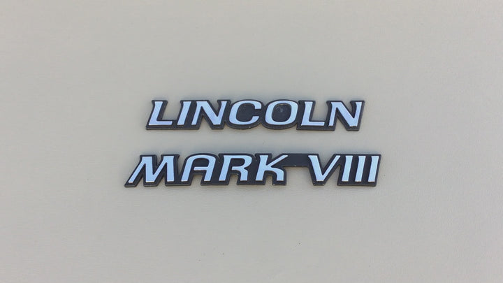 1993-1995 Lincoln Mark VIII Trunk Emblem Set